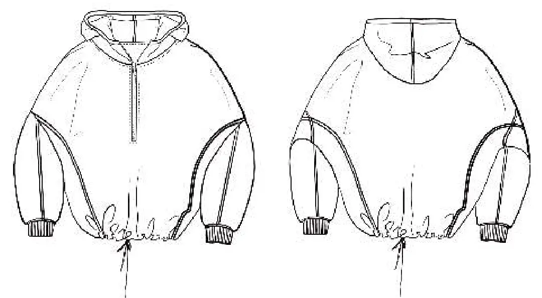 Felpa Hoodie Diagonal Guida alle Taglie B2B Ready To Wear